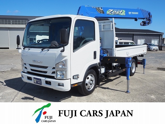 エルフ 2.93t吊り5段クレーン ラジコン リヤジャッキ